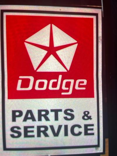 Chrysler and Dodge light up signs LED