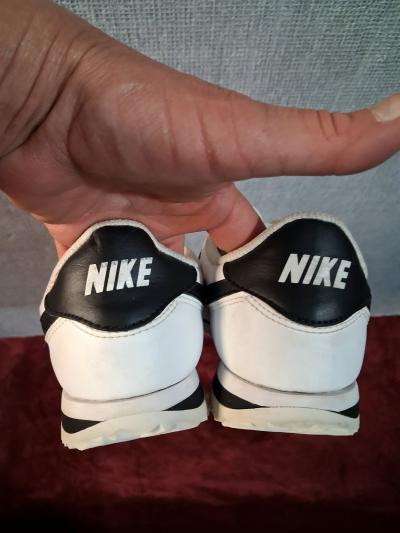 Nike Cortez white black old skool sneakers - Thumbnail 3