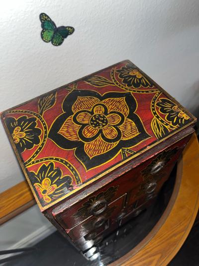 Hand Painted Apothecary Drawer Chest - Thumbnail 3