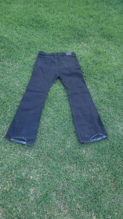 Balenciaga Wide Leg Distressed Denim Jeans black Japan NEW - Thumbnail 8