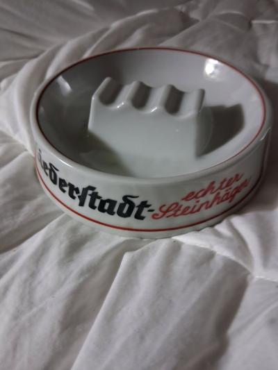 antique german porcelain ashtray