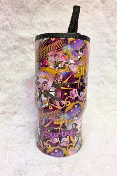 DEMON HUNTERS 20oz FLIP STRAW TUMBLER - Thumbnail 4