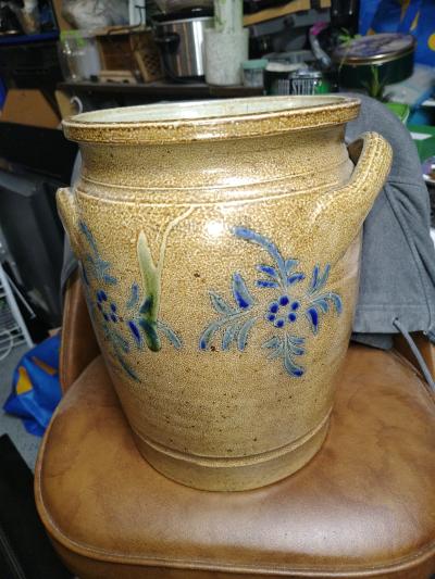 Large HandThrown Salt Glazed Stoneware