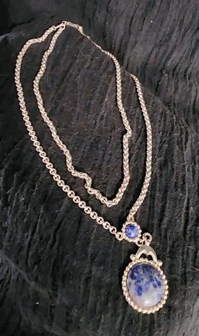 Faux lapis lazuli necklace by 1928 - Thumbnail 2