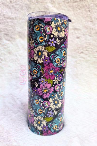 DERPY FLORAL 20oz SKINNY TUMBLER