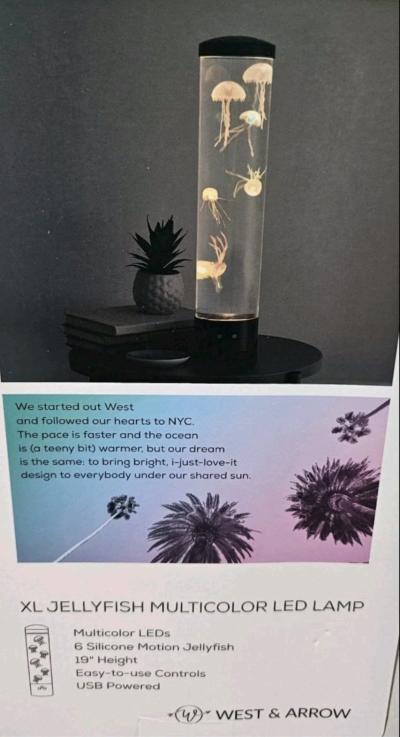 West  Arrow 19 Inch XL LED Jellyfish Lamp USB Powered 1 - Thumbnail 5