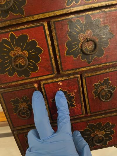 Hand Painted Apothecary Drawer Chest - Thumbnail 12