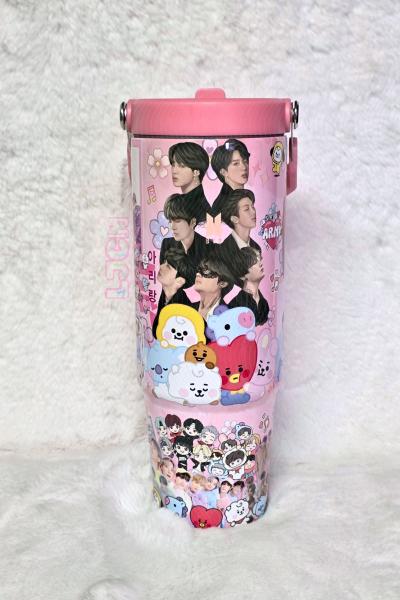 BTS 30oz Water Bottle Tumbler