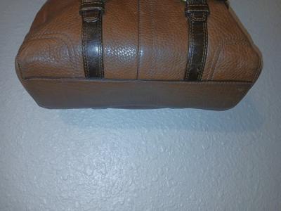 Vintage Brown Coach Chelsea Turnlock Pebble Leather Satchel - Thumbnail 5