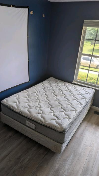 Full size pillow top Mattress Box Spring Metal Frame