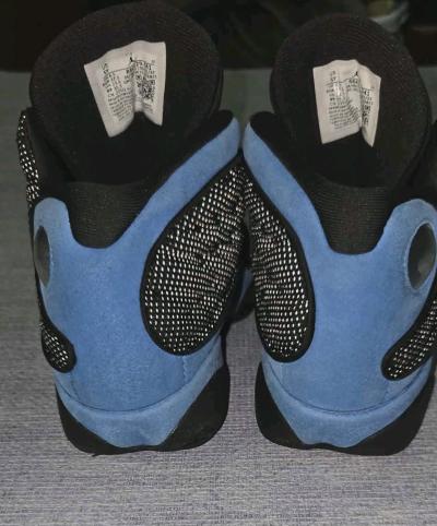 Size 5Y Nike Air Jordan 13 Retro Black and University Blue - Thumbnail 8