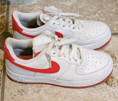 Nike Air Force Ones Pink and White