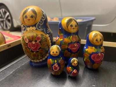 Signed Ukrainian Matryoshka Nesting Dolls  Kyiv 2003  Hand P