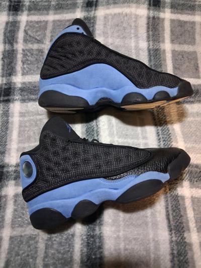 Size 5Y Nike Air Jordan 13 Retro Black and University Blue
