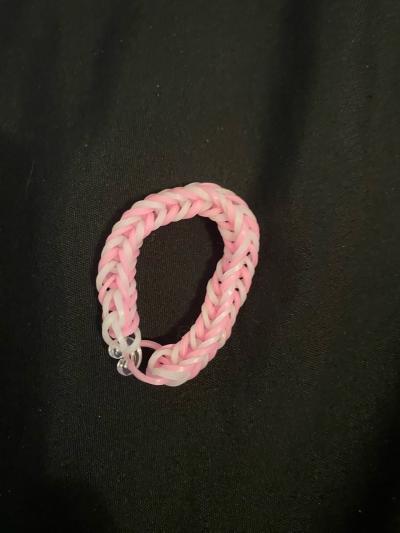 a two braclets that are white and pink - Thumbnail 2