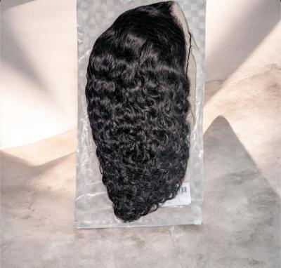 Womens 10 INCH HUMAN HAIR BLACK LACE FRONT GLUELESS WIG - Thumbnail 3