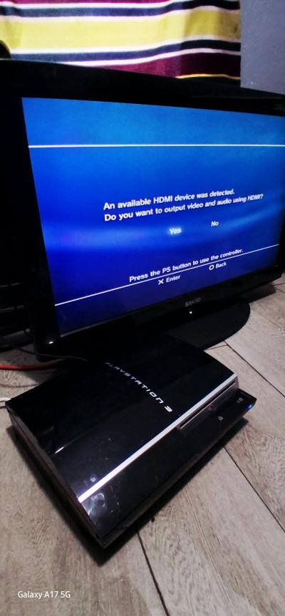 Sony PlayStation 3 PS3 Fat 80GB CECHK01 Console w Powerhdmi - Thumbnail 2