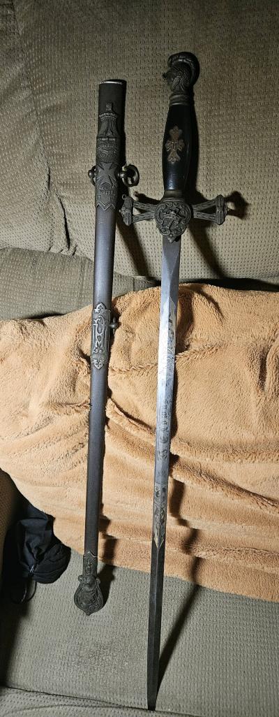 Knights Of Columbus Fraternal sward and scabbard