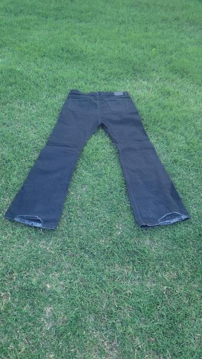 Balenciaga Wide Leg Distressed Denim Jeans black Japan NEW - Thumbnail 10