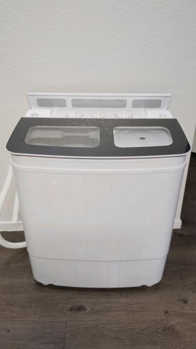 Portable Mini Washing Machine Compact Twin Tub Washer 88lbs - Thumbnail 2
