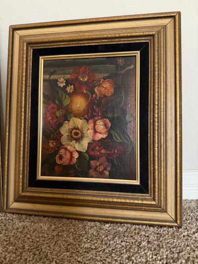 vintage base  collectibles and paintings