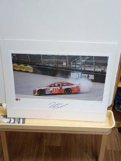 Signed Nascar Photo Car Number 18 Certified Authencity