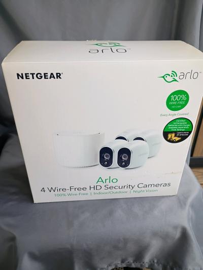 Netgear Arlo 4 WireFree HD Security Camera System VMS3430