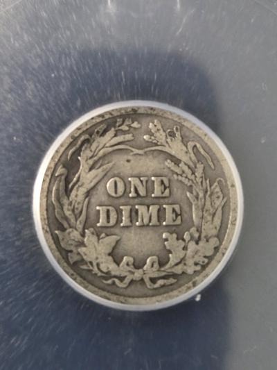 1903 Barber Dime ICG Authentic coin - Thumbnail 4