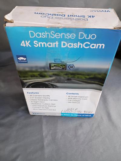 Vivitar DashSense Duo 4K Smart DashCam AI Powered Car Camera