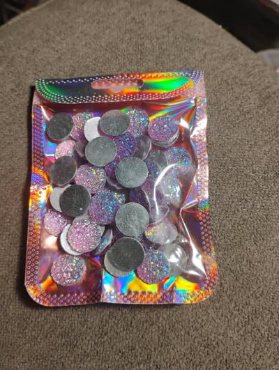 Badge reel button covers