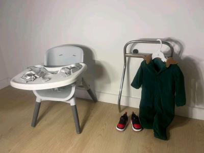 Baby Bundle  High Chair  Brand New Outfit  Shoes  Great Dea