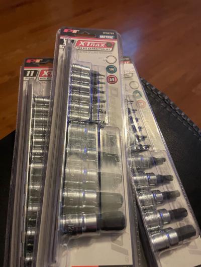 11 piece hex bit extractor set
