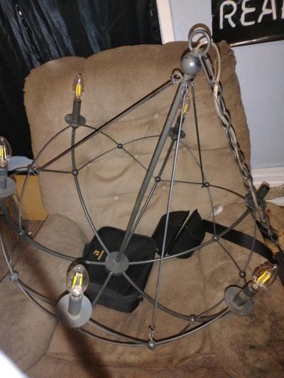Ballard designs oil polished bronze light fixture