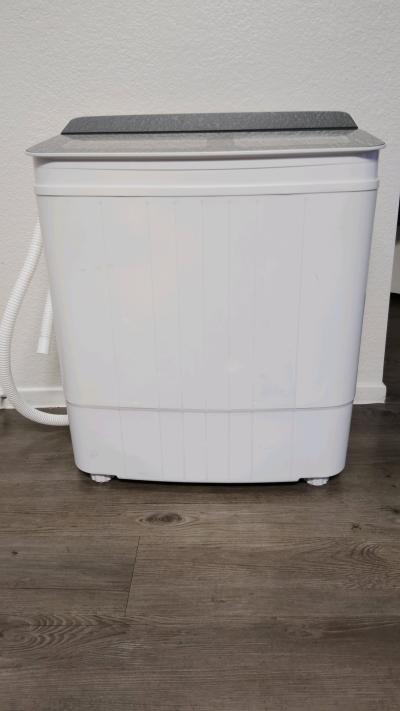 Portable Mini Washing Machine Compact Twin Tub Washer 88lbs - Thumbnail 4