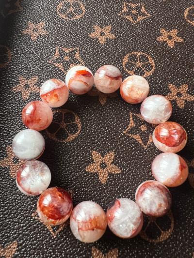 Natural Red Garden Quartz Bracelet 15mm