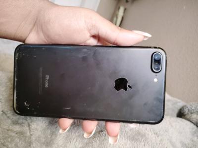 iPhone 7 plus with a cracked screen