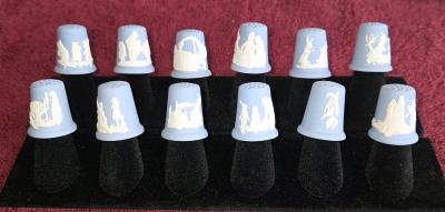 12 pc Collection Wedgewood Fairy Tale Thimbles