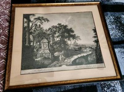 18th CENTURY ENGRAVING by FRANCOIS VIVARES of PAINTING by PI - Thumbnail 2