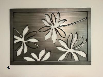 Tropical Botanical Floral Cutout Wall Art