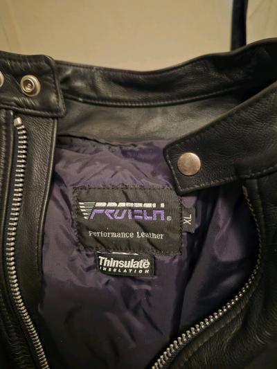 protech leather biker jacket worn 3x - Thumbnail 3