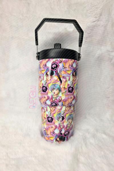 Saja Boys 20oz FLIP STRAW WATER BOTTLE - Thumbnail 2