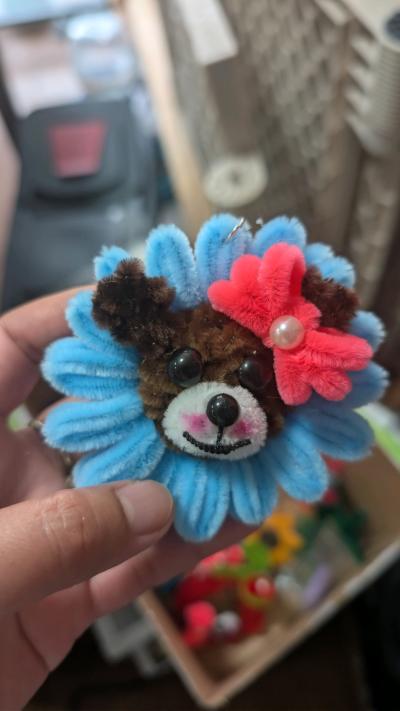handmade flower animals keychains - Thumbnail 5