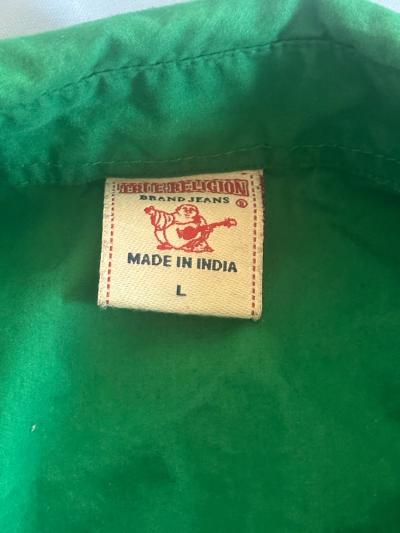 True Religion Men sportswear California style green short sl - Thumbnail 2