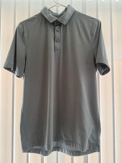 lululemon mens grey polo