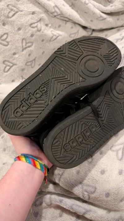 black Adidas high tops mens 9 and a half - Thumbnail 2