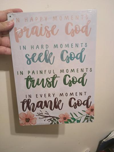 inspirational tin picture for decoration - Thumbnail 5