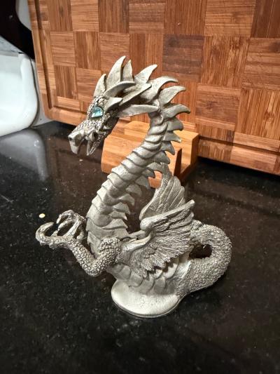 Rawcliffe Pewter Dragon Figurine - Thumbnail 2