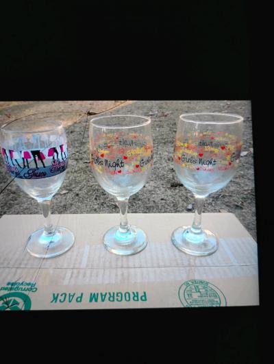 A Set of Three Matching Glasses