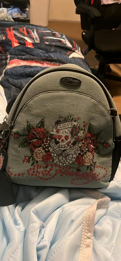 kuromi mini bag a ed hardy mini bag and a ed hardy wallet - Thumbnail 6