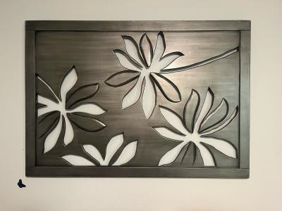 Tropical Botanical Floral Cutout Wall Art - Thumbnail 2